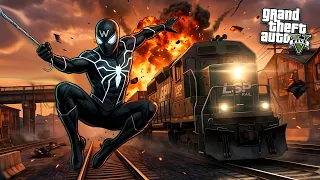 មនុស្សពីងពាង ទប់រថភ្លើង🔥- GTA 5 Gameplay