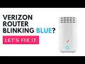 Verizon router blinking blue