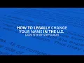 How to Legally Change Your Name in the U S 2026 Step-by-Step Guide