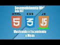 COMO ESCONDER E MOSTRAR O MENU EM UMA APLICACAO WEB USANDO JAVASCRIPT