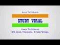 Java Tutorial 05 - Java Tokens
