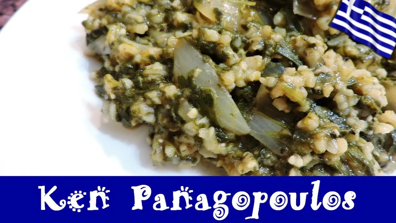 Spanakorizo   Greek Spinach & Rice Recipe (Vegan)
