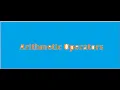 11 what are the Arithmetic Operators in JavaScript in Telugu JavaScript in Telugu