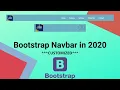 Customize Bootstrap4 Navbar Tutorial 2020