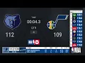 Grizzlies Jazz NBA Playoffs on TNT Live Scoreboard