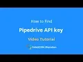 How to find Pipedrive API