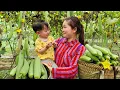 Download Lagu The Real Life Of A 17-Year-Old Girl Harvesting Vegetables Goes To Market Sell | Ly Tieu Ha