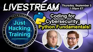 JHT Course Launch! Python for Cybersecurity