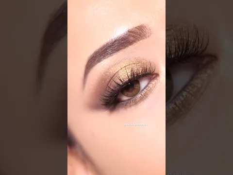 Golden Smokey Eyeshadow Look || Shilpa #shorts #eyemakeup #makeuptutorial