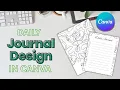 Design a Boho Aesthetic Notebook in Canva Minimalist Journal Tutorial