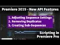 Premiere 2019 - New API Features