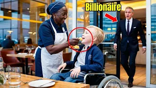 Billionaire Watches Elderly Cleaning Lady Rescue His Disabled Son – And Changes Her Life Forever!
