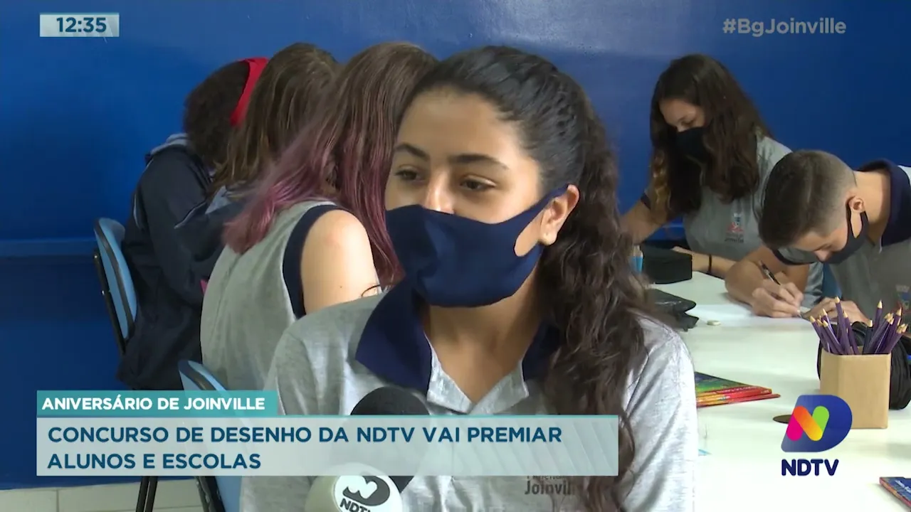Aniversário de Joinville: Concurso de desenho da NDTV vai premiar alunos e escolas