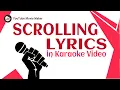 How to Make a Karaoke with Scrolling