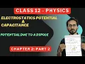 Download Lagu 🔴 LIVE | Electric Potential Due to Dipole | Class 12 Physics Chapter 2 | Full Derivation + Concept
