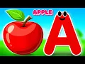 A For Apple ABC Phonics Song Alphabet Songs For Children Learn ABC Nursery Rhymes Kids Songs
