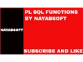 PLSQL FUNCTIONS