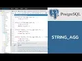 PostgreSQL STRING - AGG String Aggregation