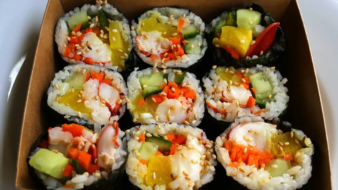 Kimbap with Lobster (Gimbap: )