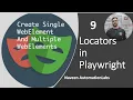 - Create Element and Elelments in Playwright Locators Concept Playwright with Java