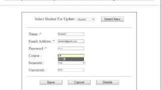 Insert Update Delete Data into Database using Stored Procedure