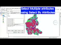 How to select multiple features using select by attributes in ArcGIS