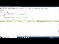 Python program to check a list is empty or not
