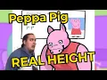 Peppa Pig s REAL HEIGHT