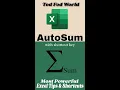 Download Lagu Auto Sum in excel || Excel Tips \u0026 Tricks || @todfodeducation