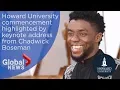 Chadwick Boseman urges students to fight discrimination in Howard University commencement speech