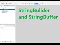 StringBulider and StringBuffer in java