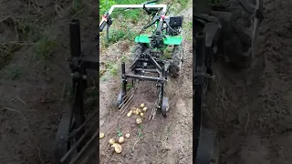 самодельная картофелекопалка для китайского мотоблока самоделка Shorts РОССИЯ 
