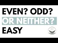 Even Odd or Neither Identifying Function Symmetry Step-by-Step