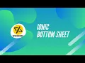 Arabic how to create a bottom sheet with ionic