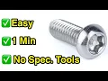 Easy removal of tamper-proof security screws - NO SPECIAL TOOLS required