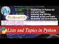 Python List and Tuple in Python AI course Sequences in Python