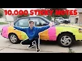 INSANE STICKY NOTE PRANK ON DAD 10 000 STICKY NOTES