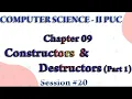 II PU Session - Constructors Destructor Part 1