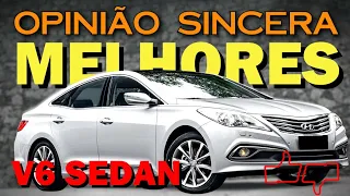 Carros grandes para família: melhores sedans com motor V6. Luxo, barato, muito conforto e potência!