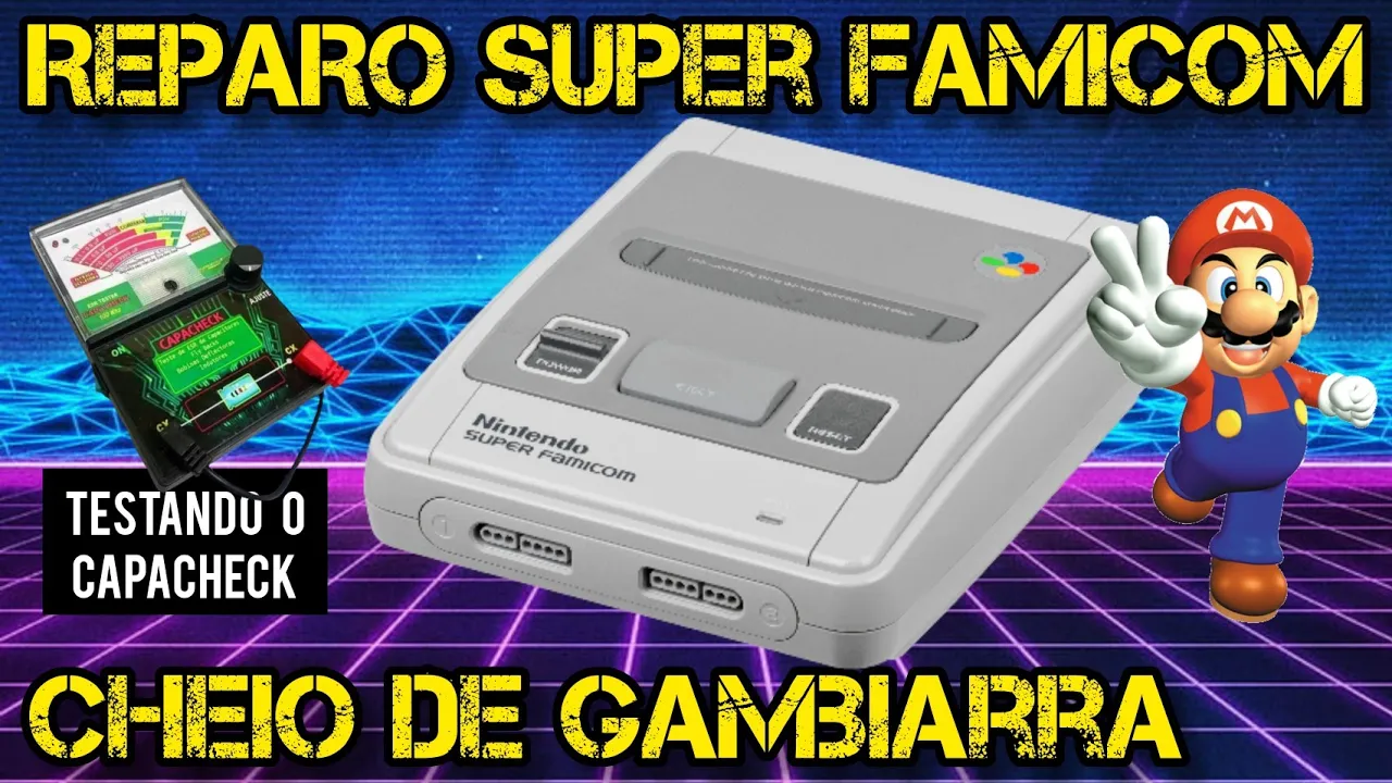 CONSERTO SUPER FAMICOM CHEIO DE GAMBIARRA