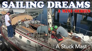 Freeing A Stuck Mast on a 1981 Panda 40 at Seaview Boatyard in Seattle, Washington