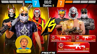 DEJAVU Y LOS REYES DE LA M590 vs LOS TOP 1 DE LAS ARMAS MP40 Y UMP POR 50,000 DIAMANTES !