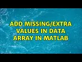 Add values in data array in Matlab