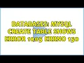 Databases Mysql Create table shows ERROR 1005 errno 150 3 Solutions