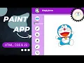 Create a Paint App using HTML CSS JavaScript Source Code available Microproject