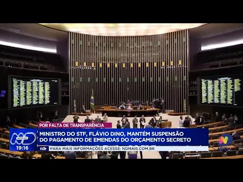 Ministro Flávio Dino mantém suspensão de emendas do orçamento secreto
