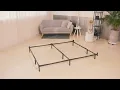Narrated Olee Sleep 7 Inch Dura Metal Compact Adjustable Steel Bed Frame Assembly 07BF03U