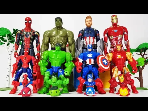 Download MP3 Avengers Smaller & Bigger Transformation, Go~! Hulk, Iron man, Spider Man, Captain America