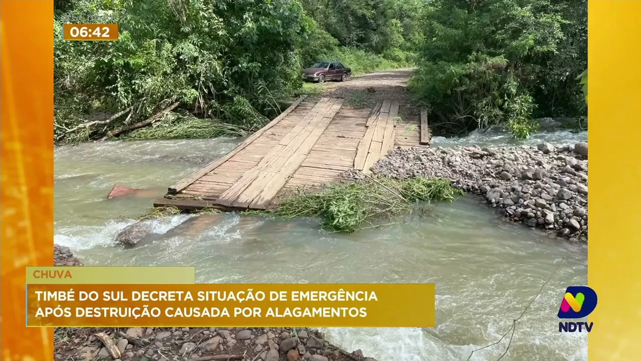 Chuva intensa tem castigado a região Sul de Santa Catarina