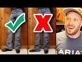 You re wearing the WRONG SIZE JEANS with COWBOY BOOTS